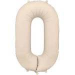 Party Deco Фолиен балон цифра - мат, светло топло сиво - 0 (fb1t-0-013j)