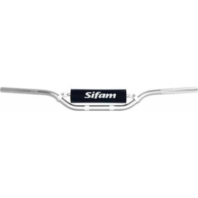 SIFAM Riadidlá motocykla hliníkové 22 mm strieborné + penový chránič, výška 89 mm