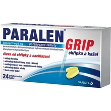 PARALEN GRIP CHŘIPKA A KAŠEL POR 500MG/15MG/5MG TBL FLM 24