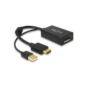 Delock Адаптер за HDMI към DisplayPort DELOCK 62667 Черен 4K Ultra HD