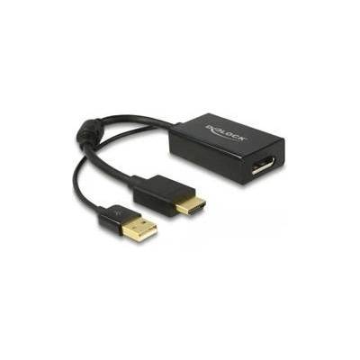 Delock Адаптер за HDMI към DisplayPort DELOCK 62667 Черен 4K Ultra HD