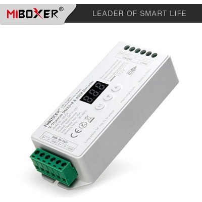 Mi-Light DMX 512 dekodér D2-CX pro CCT pásky 2-kanál 20A DC12-24V