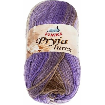 BELLATEX Priadza Pryia lurex 100 g - 310 fialová, hnedá