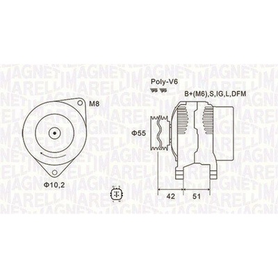 Generátor MAGNETI MARELLI 063732126010