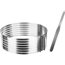 Brunbeste Nastavitelná obruč na krájení dortů 25-30x8.5cm s nožem Bb-1161
