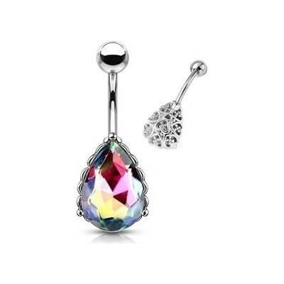 Šperky4U piercing do pupíku kapka WP0024-VM