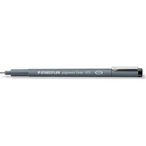 STAEDTLER Fineliner пигментен лайнер 0, 5 мм черен (308 05-9)