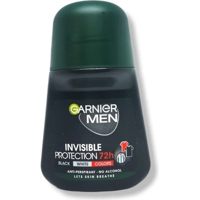 Garnier рол-он мъжки, Invisible Protection, 72h, Black, White, Colors, 50мл