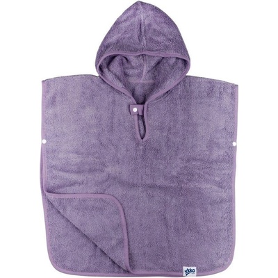 Kikko BIO bavlněné froté pončo Organic Lavender Aura – Zboží Dáma