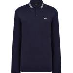 Boss Блуза с яка Boss Men's Plisy Tipped Collar Cotton Long Sleeve Polo Shirt - Navy 403