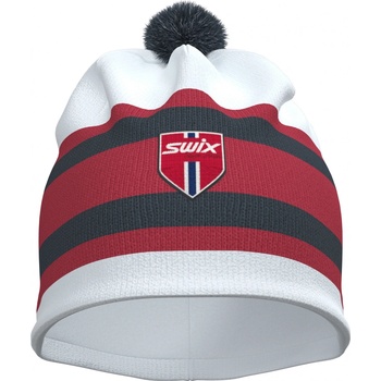 Swix Tradition light čepice bright white/swix red