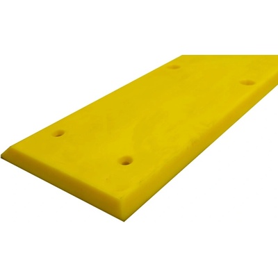 Okopová deska WallProtec Premium se zkosenou hranou – plast, žlutá, 2000×195 mm (1×/1×)