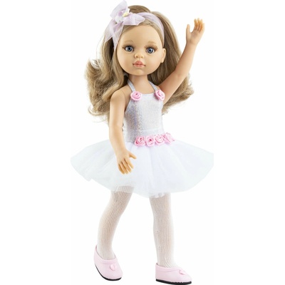 Paola Reina Las Amigas bábika Carla baletka 32 cm v bielom