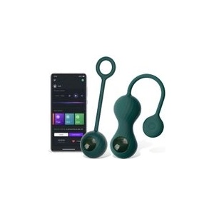 Magic Motion CRYSTAL DUO APP Комплект за укрепване на тазовото дъно зелен (P23533)