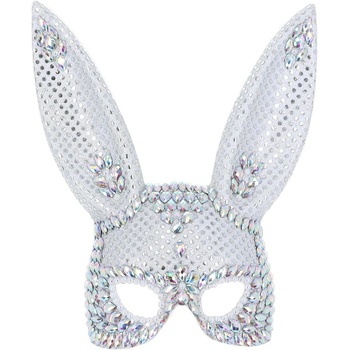 Image 1 of Fever Jewel Bunny Mask Silver