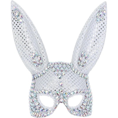 Fever Jewel Bunny Mask Silver