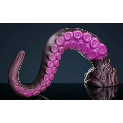 Weredog Eden Signature Large prémiové fialovo-ružové silikónové chápadlo, dĺžka 60,5 cm, obvod 25 cm