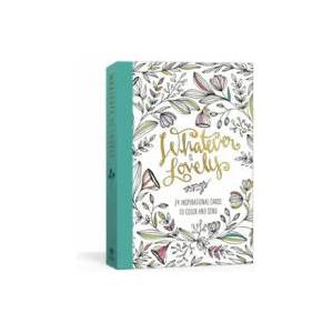 Whatever Is Lovely Postcard Book: Twenty-Four Inspirational Cards to Color and Send: Postcards | Ink &. Willow (ISBN: 9780593192917)
