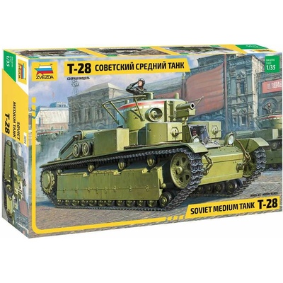 Zvezda T-28 Soviet Medium Tank 1:35