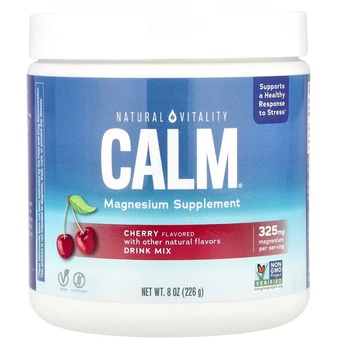Natural Vitality Calm Magnesium Drink Mix, магнезий, череша, 226 g