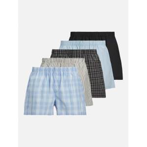 Jack and Jones Мъжки боксерки Jack and Jones 5-Pack Milano Woven Boxers Mens - Poppy Seed