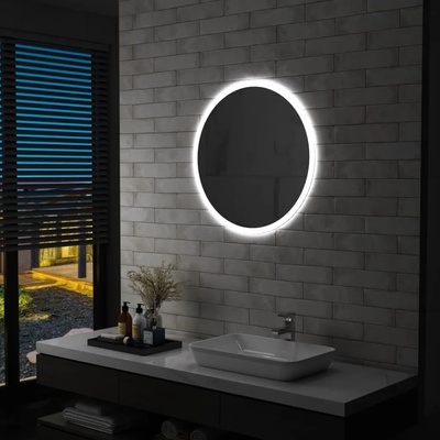 vidaXL LED огледало за баня, 70 см (144724)
