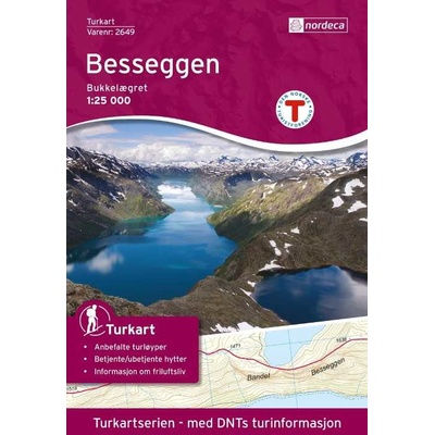 Nordeca vydavatelství mapa Besseggen 1:25 t.