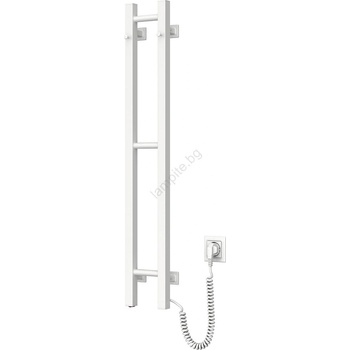 Navin Електрическа сушилня за кърпи SILOUETTE 187W/230V 101, 1 cm IP44 бяла дясна квадратна (NV0015)