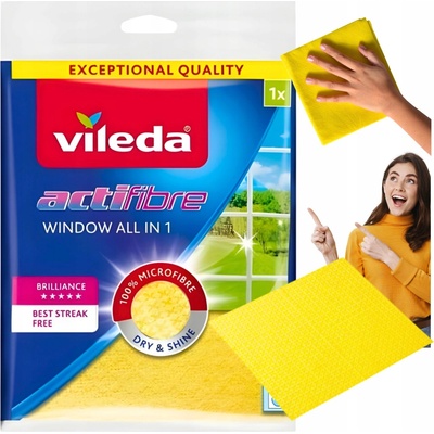 Vileda Actifibre mikrohadřík na okna 1 ks – Zboží Dáma
