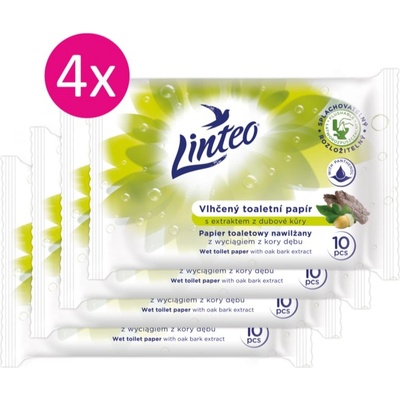 Linteo Wet Toilet Paper влажна тоалетна хартия 10x4 бр