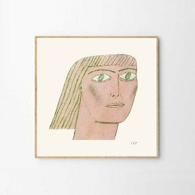 Moikka Plakát Green Lady by Stine Belden Røed 50x50 cm