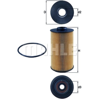 Olejový filter MAHLE ORIGINAL OX 152/1D (OX152/1D)