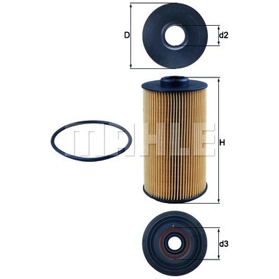 Olejový filter MAHLE ORIGINAL OX 152/1D (OX152/1D)