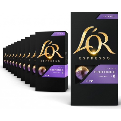 L'Or Lungo Profondo Intenzita 8 hliníkových kapsulí kompatibilných s kávovary Nespresso 10 ks
