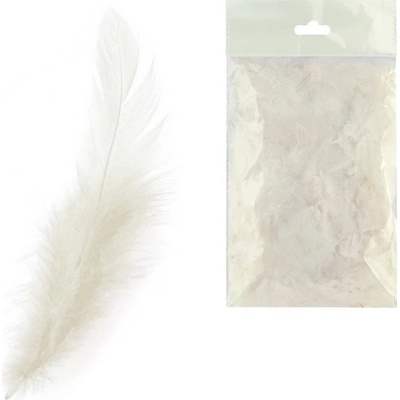 Peří barevné Luma, bílé, 10g