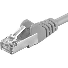 CTnet 135005 Patch, RJ45, cat. 6A, FTP, 0,5m, šedý