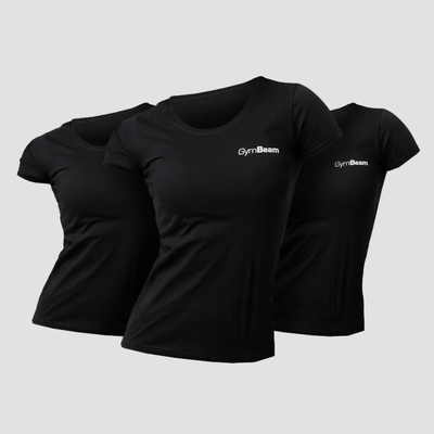 GymBeam Women‘s Basic T-Shirt 3pack Black