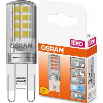 Osram STAR LED žiarovka G9 s päticou 2,6W 30W 320lm 4000K Neutrálna 300°