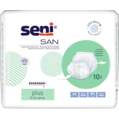 Seni SAN Plus plienky vkladacie anatomické 8 kvap. 2800 ml 10 ks