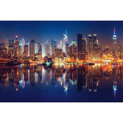 Dimex MS-5-2982 Vliesová fototapeta New York panoráma v noci rozměry 375 x 250 cm