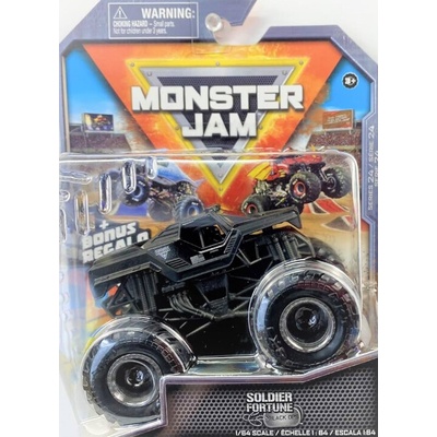 Monster Jam Soldier Fortune černý 1:64