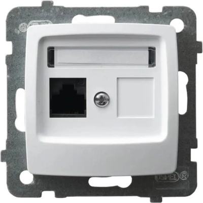 OSPEL РОЗЕТКА rj45 cat. 5 БЯЛА karo (5907577458799)