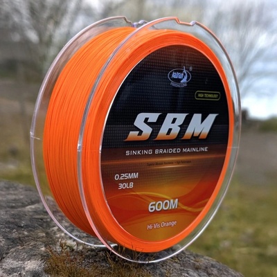 Katran Rychle potápivá luminizažní šňůra Sinking Braided Mainline SBM Orange 11,5kg 0,25mm 600m – Zboží Dáma