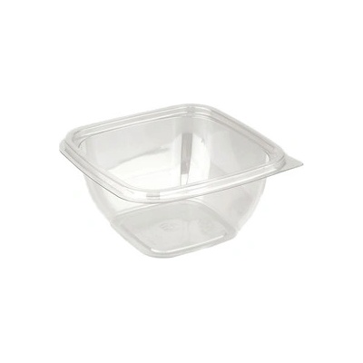 ECOFOL Plastová miska PET 190x190x51 mm hranatá 1000 ml transparentní bal/70 ks