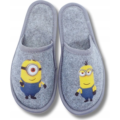Detské papuče ľahké #MINIONS Filcové šľapky