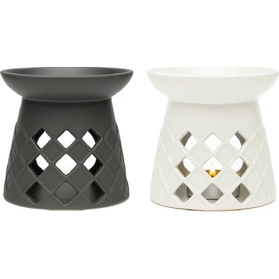 Home Elements aroma lampa 10 cm mix barev šedá a bílá