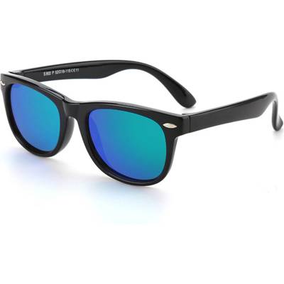Techsuit Слънчеви очила - Techsuit Polarised (D802) - Детски, Поляризирани, UV защита - Черни / Зелени