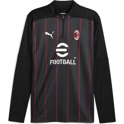 PUMA Горнище с цип Puma AC Milan Prematch Quarter Zip Top 2024 2025 Adults - Black/Red