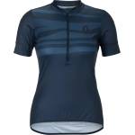 Scott Дамска фланелка с къс ръкав за колоездене Scott Women's Jersey Endurance Lt S/S Cycling jersey - Dark Blue (156-2862-0313)