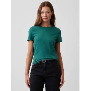 GAP Памучна тениска GAP GAP | Zelen | ЖЕНИ | S